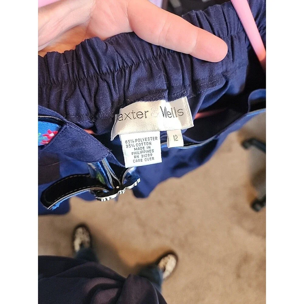 Women's Baxter And Wells Navy Blue Skirt Size 12 - Picture 5 of 5